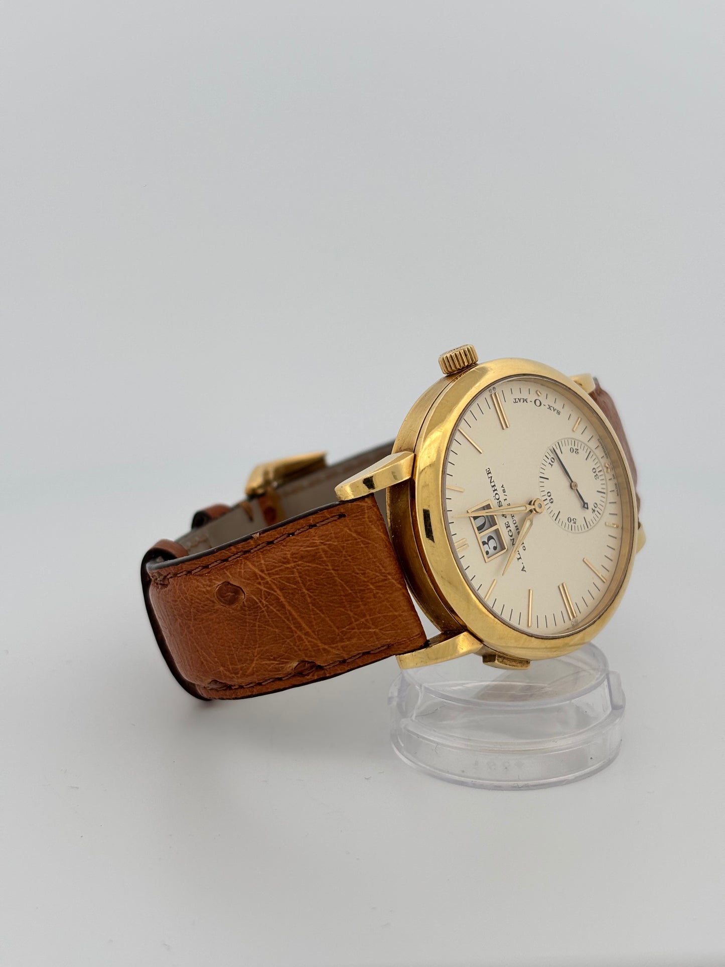 A. LANGE & SÖHNE | SAXONIA Automatik réf. 118.270 | Or jaune 18k | Cadran champagne