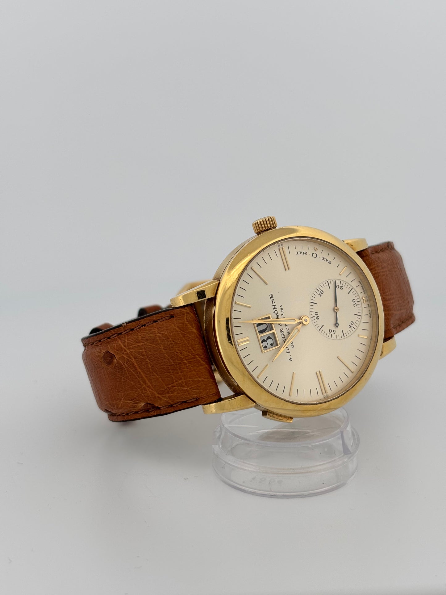 A. LANGE & SÖHNE | SAXONIA Automatik réf. 118.270 | Or jaune 18k | Cadran champagne