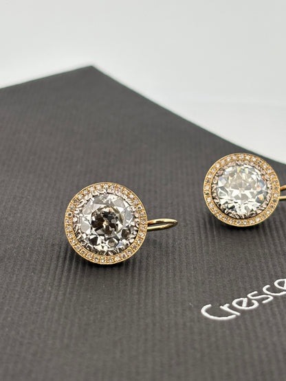 BUCCELLATI | Boucles d’oreilles | Or rose 18k & Diamants VVS2 | 10,00 ct