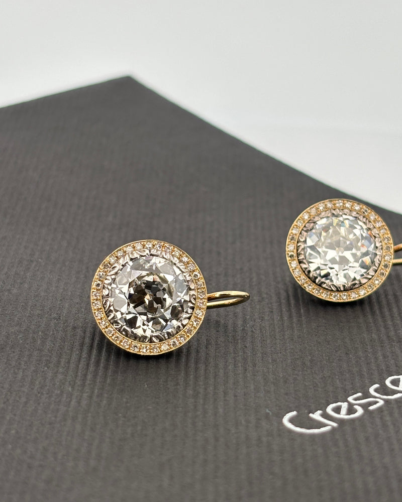 BUCCELLATI | Boucles d’oreilles | Or rose 18k & Diamants VVS2 | 10,00 ct