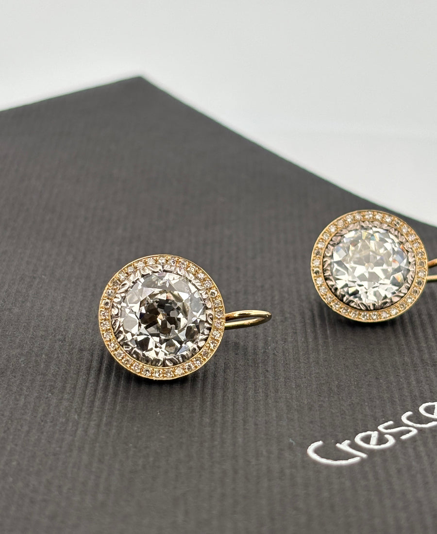 BUCCELLATI | Boucles d’oreilles | Or rose 18k & Diamants VVS2 | 10,00 ct
