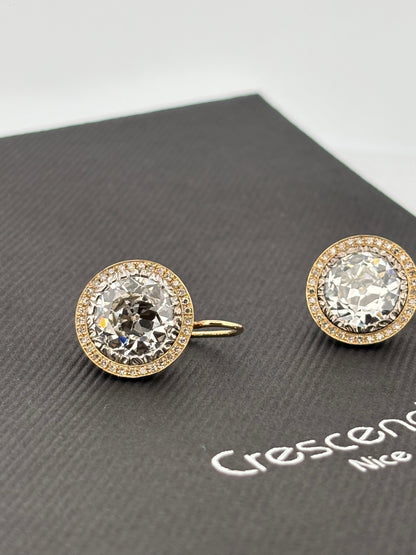 BUCCELLATI | Boucles d’oreilles | Or rose 18k & Diamants VVS2 | 10,00 ct