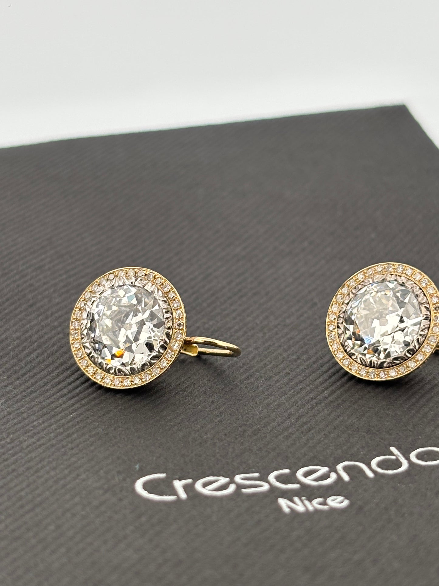 BUCCELLATI | Boucles d’oreilles | Or rose 18k & Diamants VVS2 | 10,00 ct