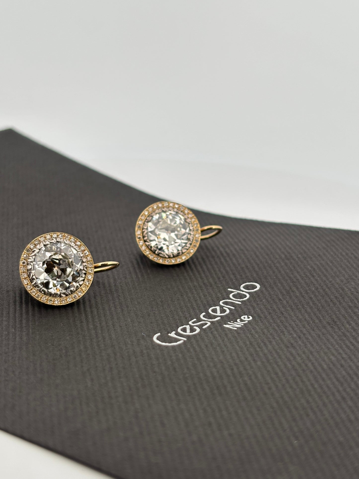 BUCCELLATI | Boucles d’oreilles | Or rose 18k & Diamants VVS2 | 10,00 ct