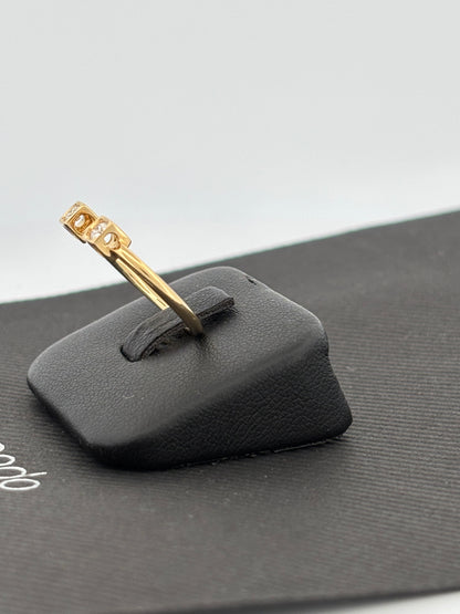 DINH VAN | Bague “Seventies” | Or jaune 18K & Diamants | 2,2 g