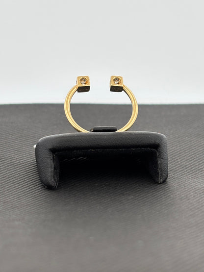 DINH VAN | Bague “Seventies” | Or jaune 18K & Diamants | 2,2 g
