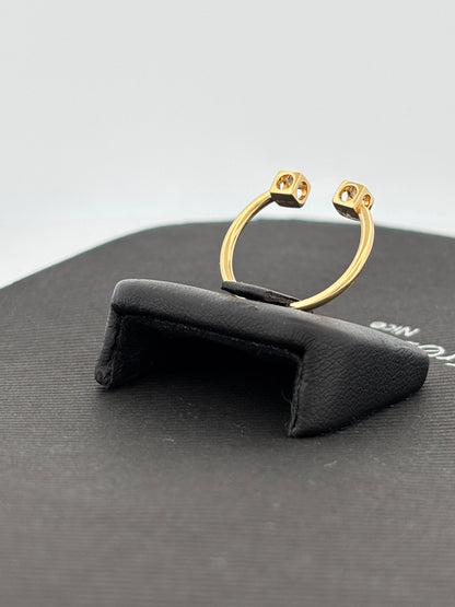 DINH VAN | Bague “Seventies” | Or jaune 18K & Diamants | 2,2 g