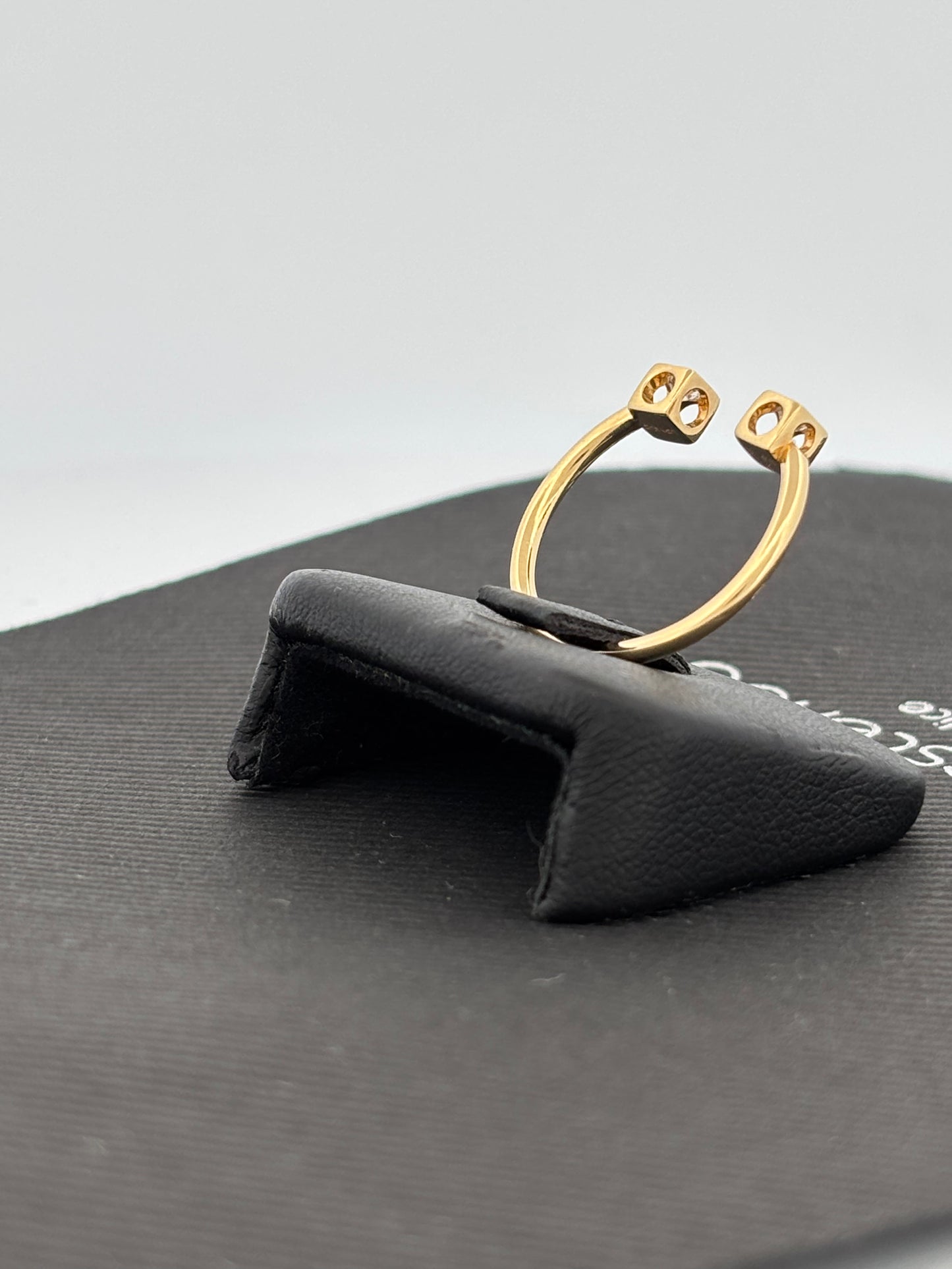 DINH VAN | Bague “Seventies” | Or jaune 18K & Diamants | 2,2 g