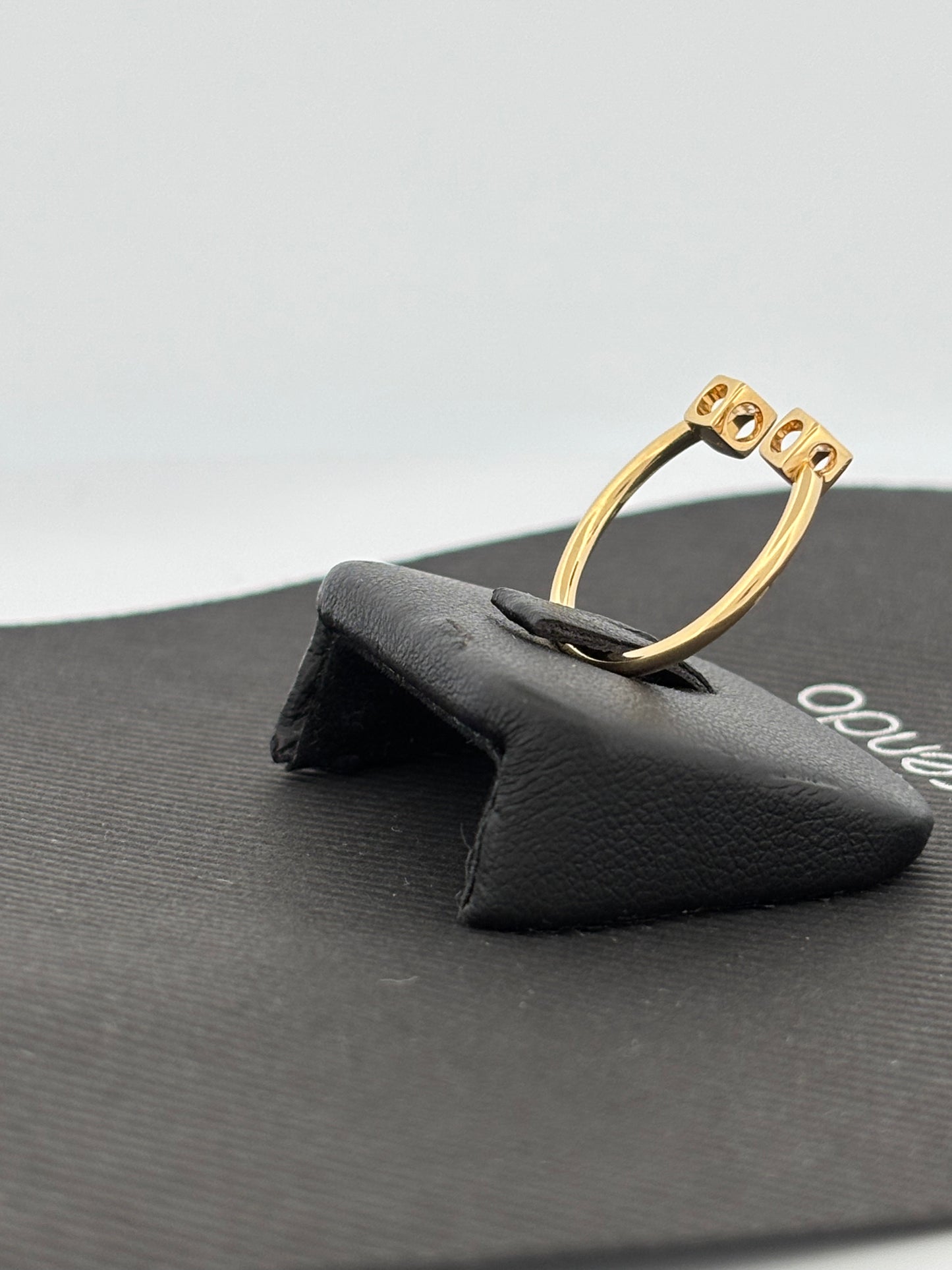 DINH VAN | Bague “Seventies” | Or jaune 18K & Diamants | 2,2 g