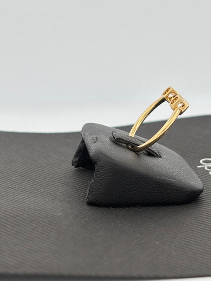 DINH VAN | Bague “Seventies” | Or jaune 18K & Diamants | 2,2 g