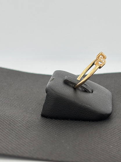 DINH VAN | Bague “Seventies” | Or jaune 18K & Diamants | 2,2 g