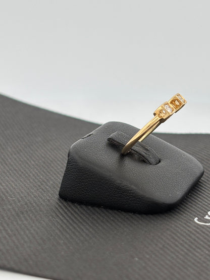 DINH VAN | Bague “Seventies” | Or jaune 18K & Diamants | 2,2 g