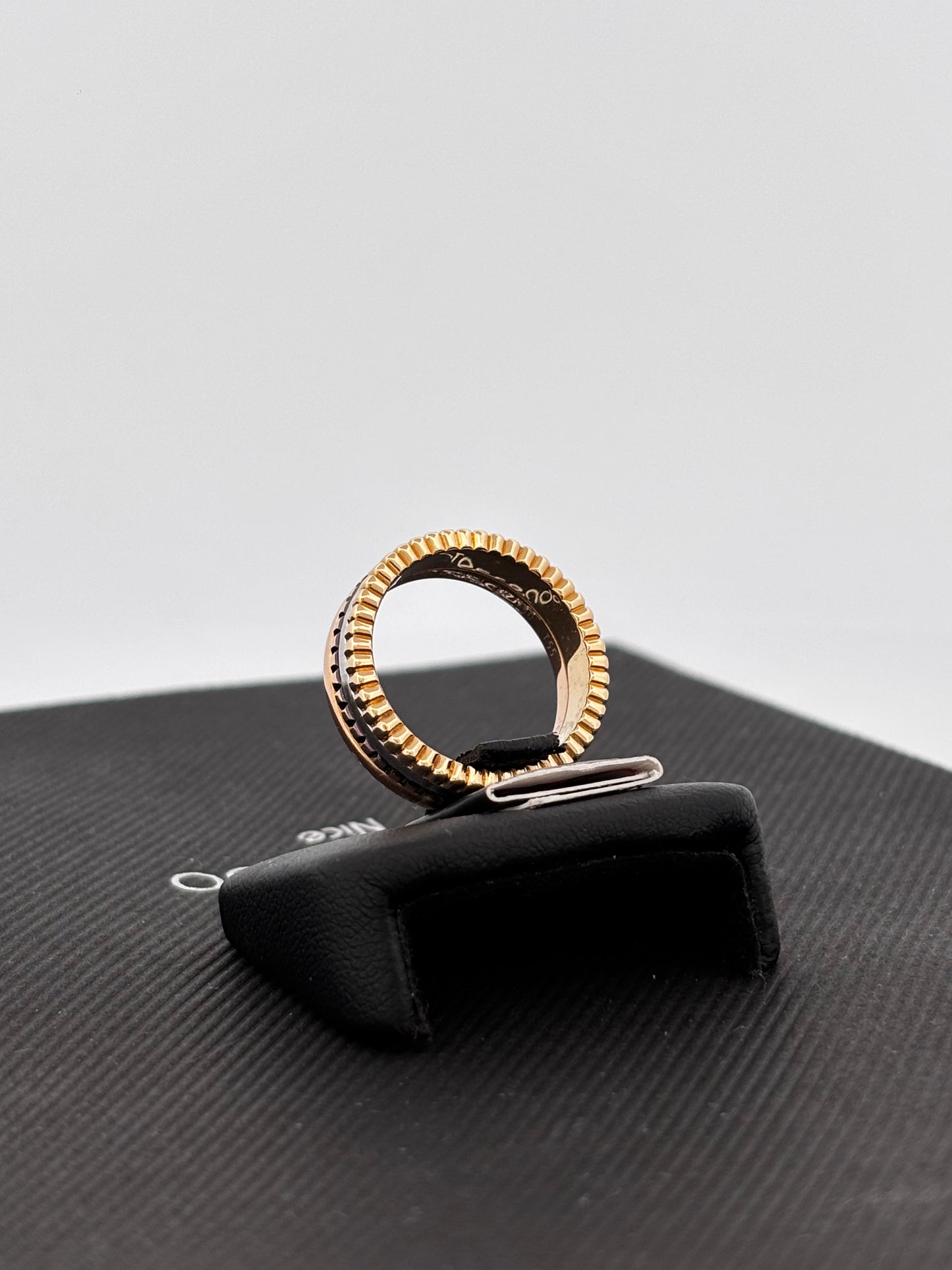 BOUCHERON | Quatre Classique Small | Or jaune, blanc & rose 18k | Taille 55 | 8,3 g