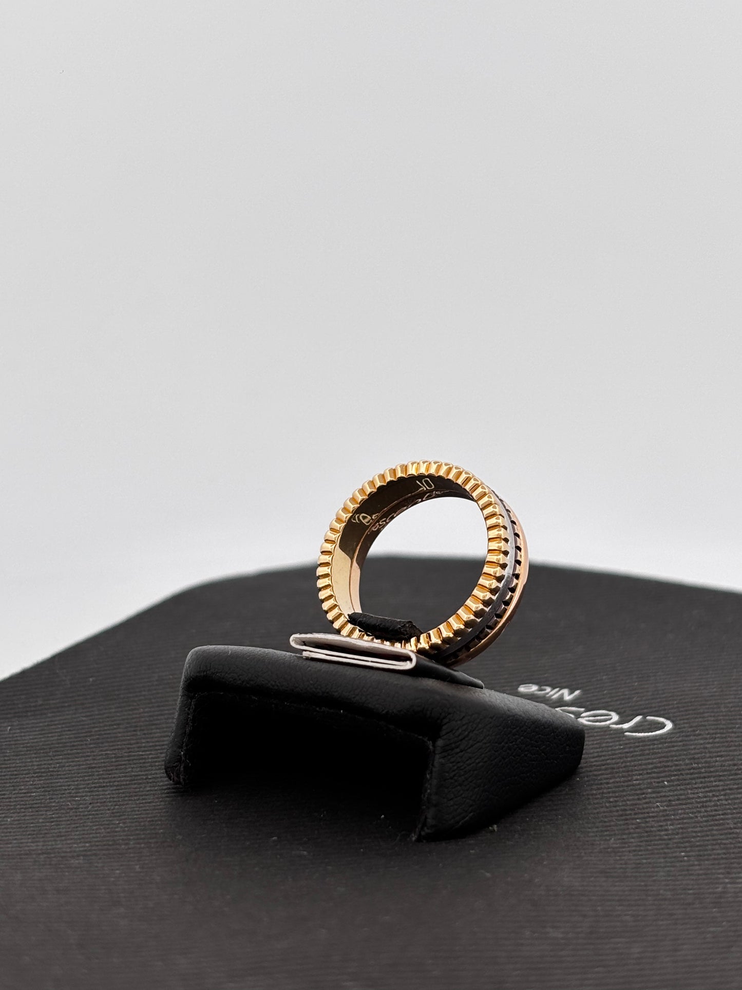 BOUCHERON | Quatre Classique Small | Or jaune, blanc & rose 18k | Taille 55 | 8,3 g