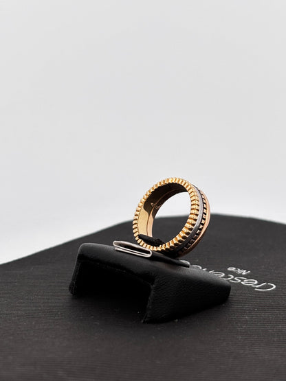 BOUCHERON | Quatre Classique Small | Or jaune, blanc & rose 18k | Taille 55 | 8,3 g