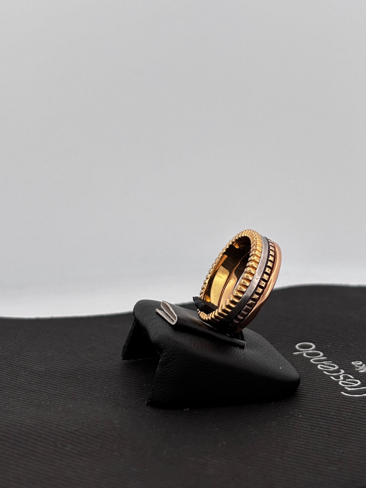 BOUCHERON | Quatre Classique Small | Or jaune, blanc & rose 18k | Taille 55 | 8,3 g