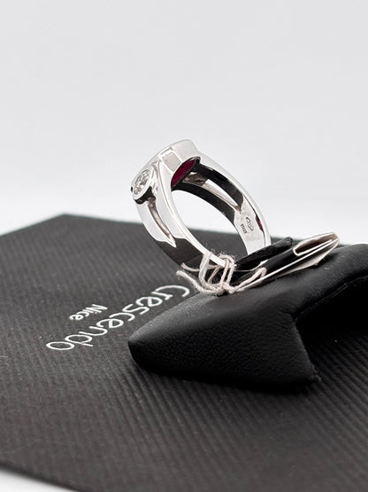 BAGUE RUBIS NON CHAUFFÉ | Or blanc 18k | 3,00 ct | Taille 58 | 9 g