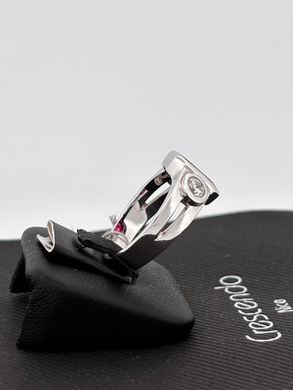 BAGUE RUBIS NON CHAUFFÉ | Or blanc 18k | 3,00 ct | Taille 58 | 9 g