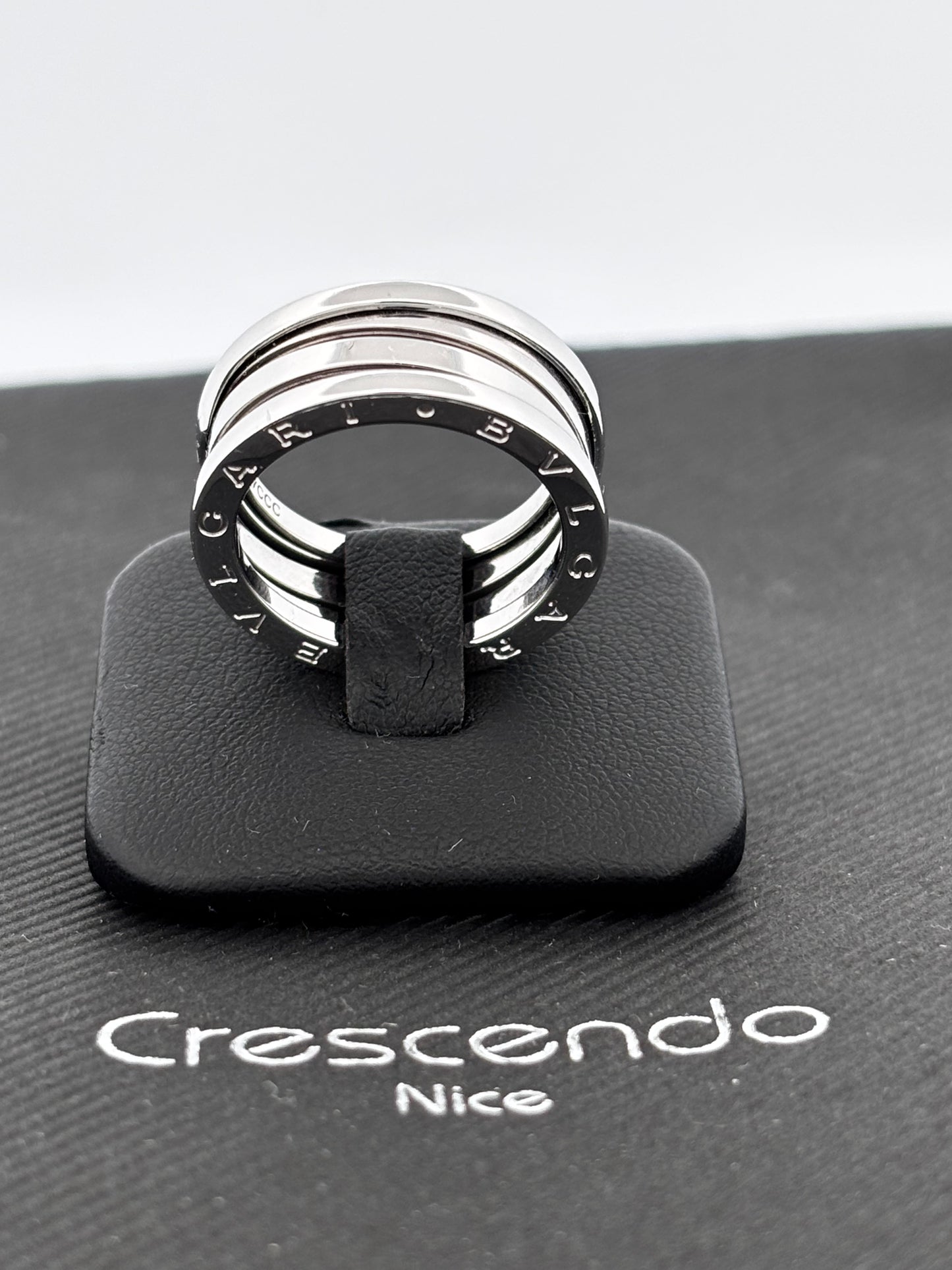 BVLGARI | Bague B.Zero1 | Or blanc 18k | Taille 56 | 10,4 g