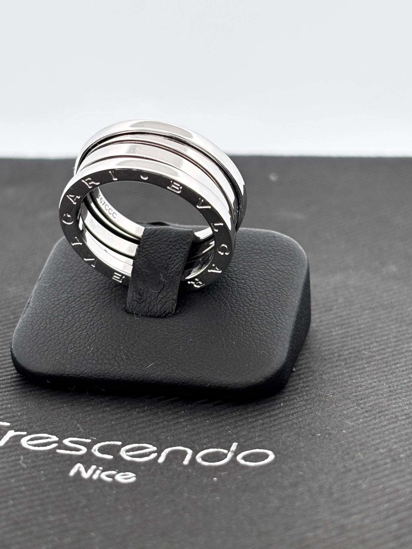 BVLGARI | Bague B.Zero1 | Or blanc 18k | Taille 56 | 10,4 g