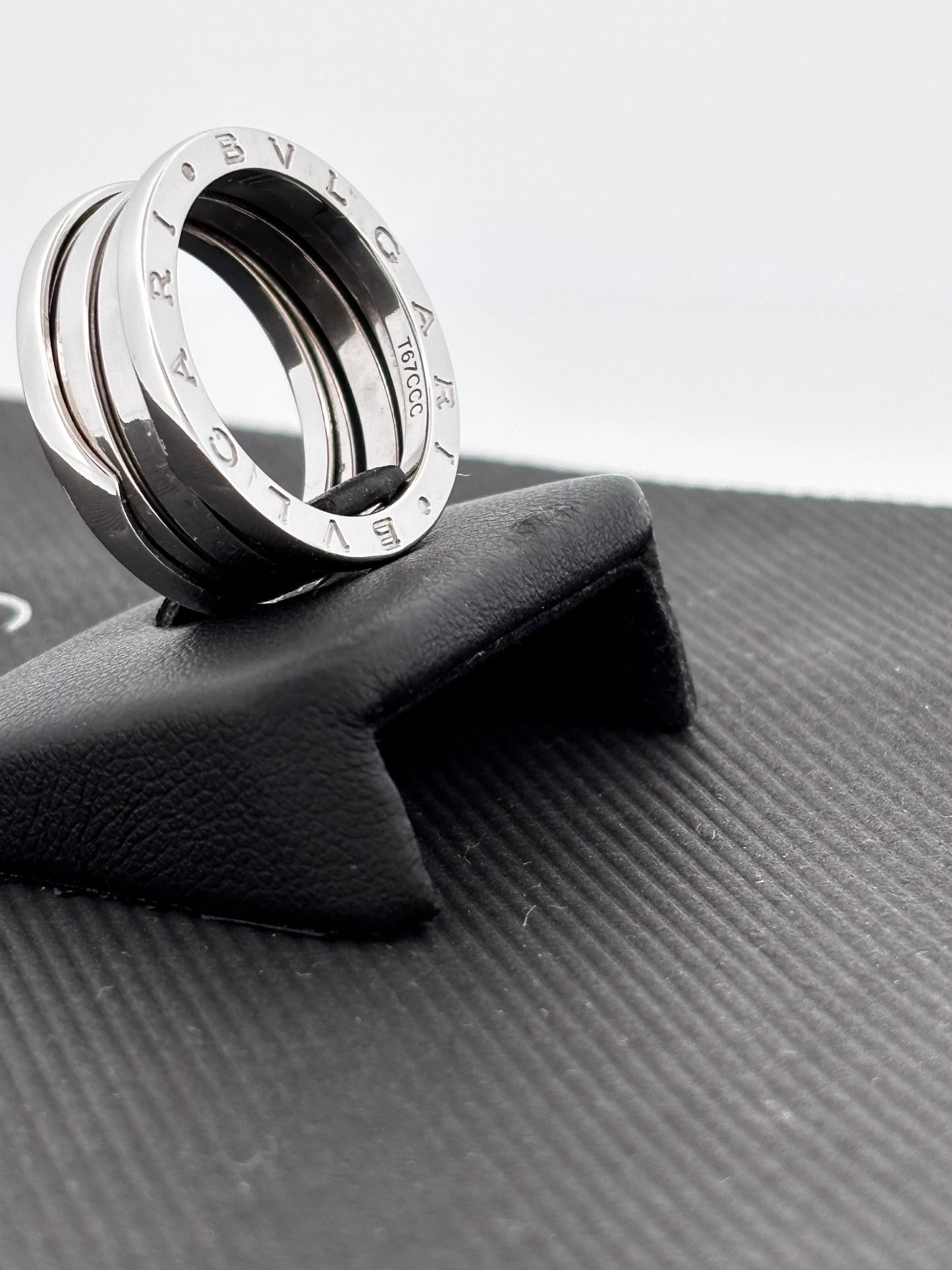 BVLGARI | Bague B.Zero1 | Or blanc 18k | Taille 56 | 10,4 g