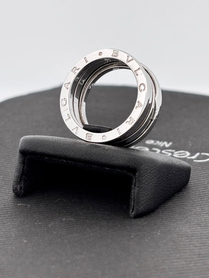 BVLGARI | Bague B.Zero1 | Or blanc 18k | Taille 56 | 10,4 g
