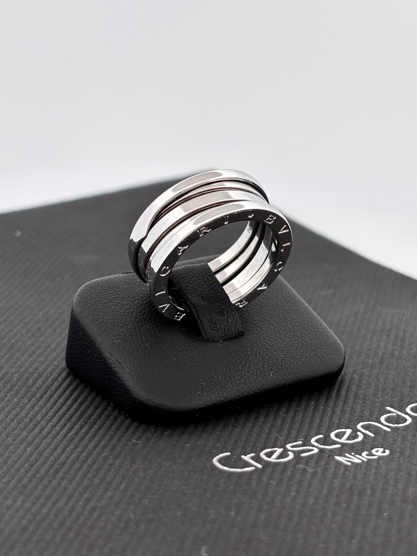 BVLGARI | Bague B.Zero1 | Or blanc 18k | Taille 56 | 10,4 g