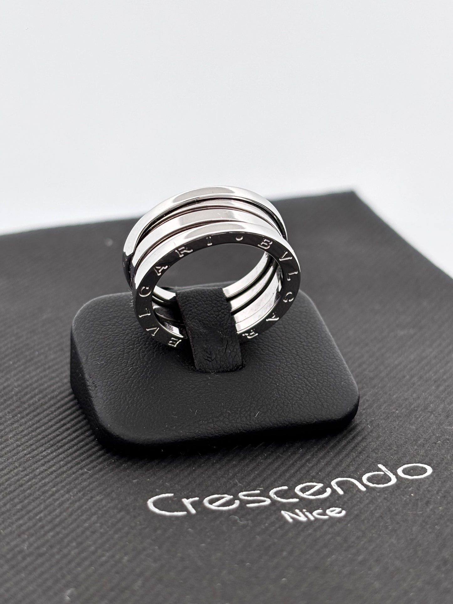 BVLGARI | Bague B.Zero1 | Or blanc 18k | Taille 56 | 10,4 g