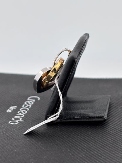 Double coeur jaune blanc