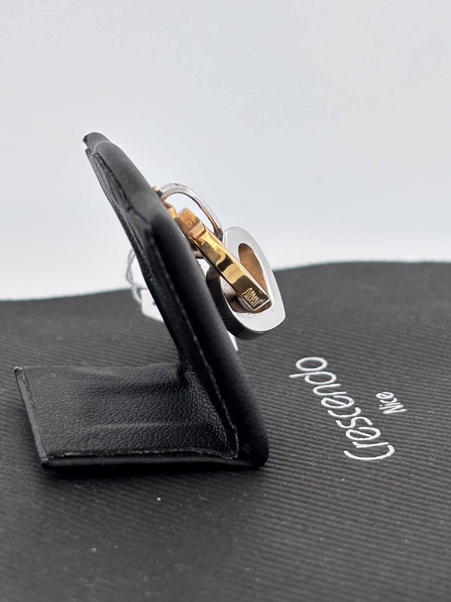 Double coeur jaune blanc