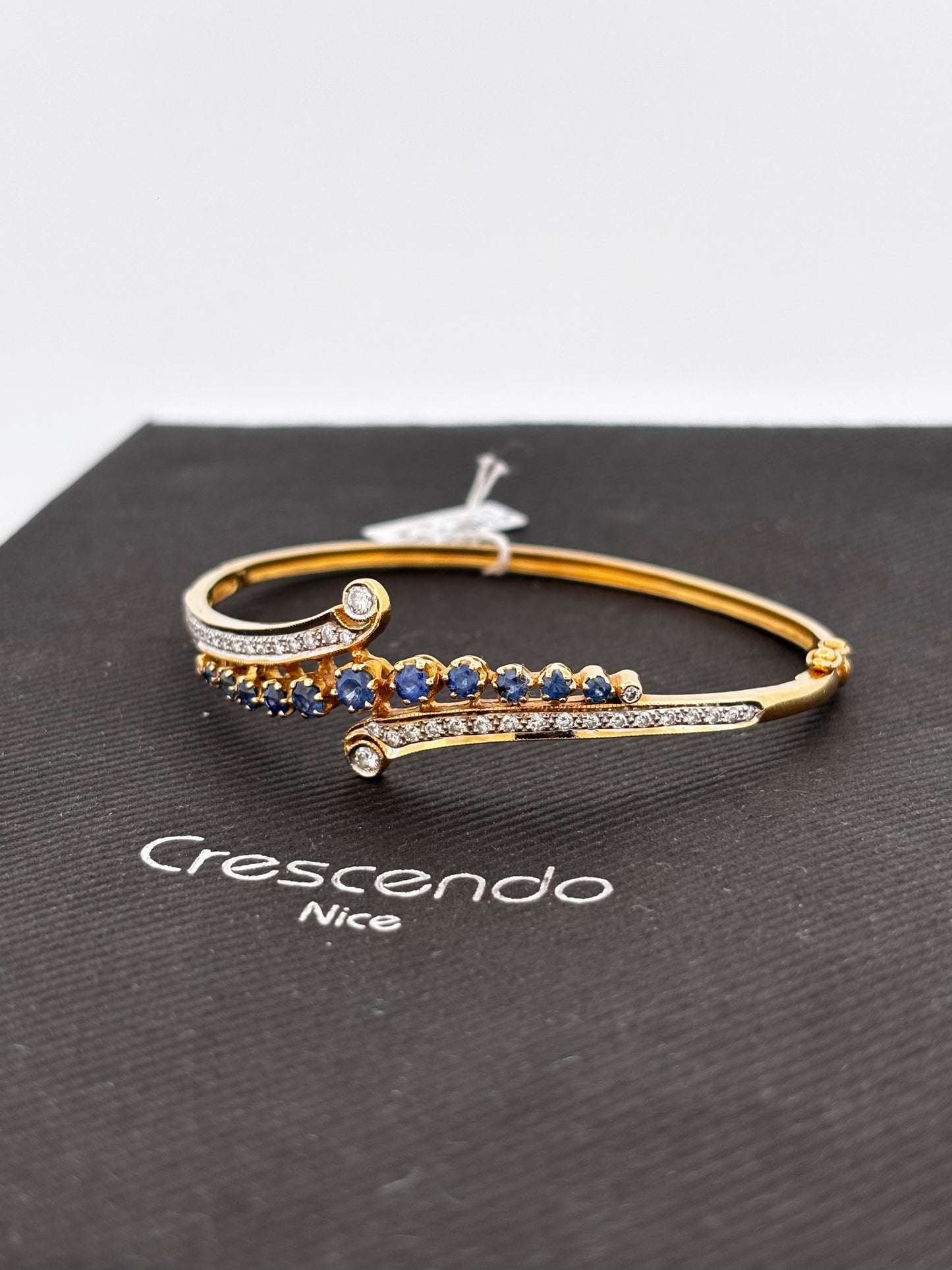 Bracelet saphir diam gold