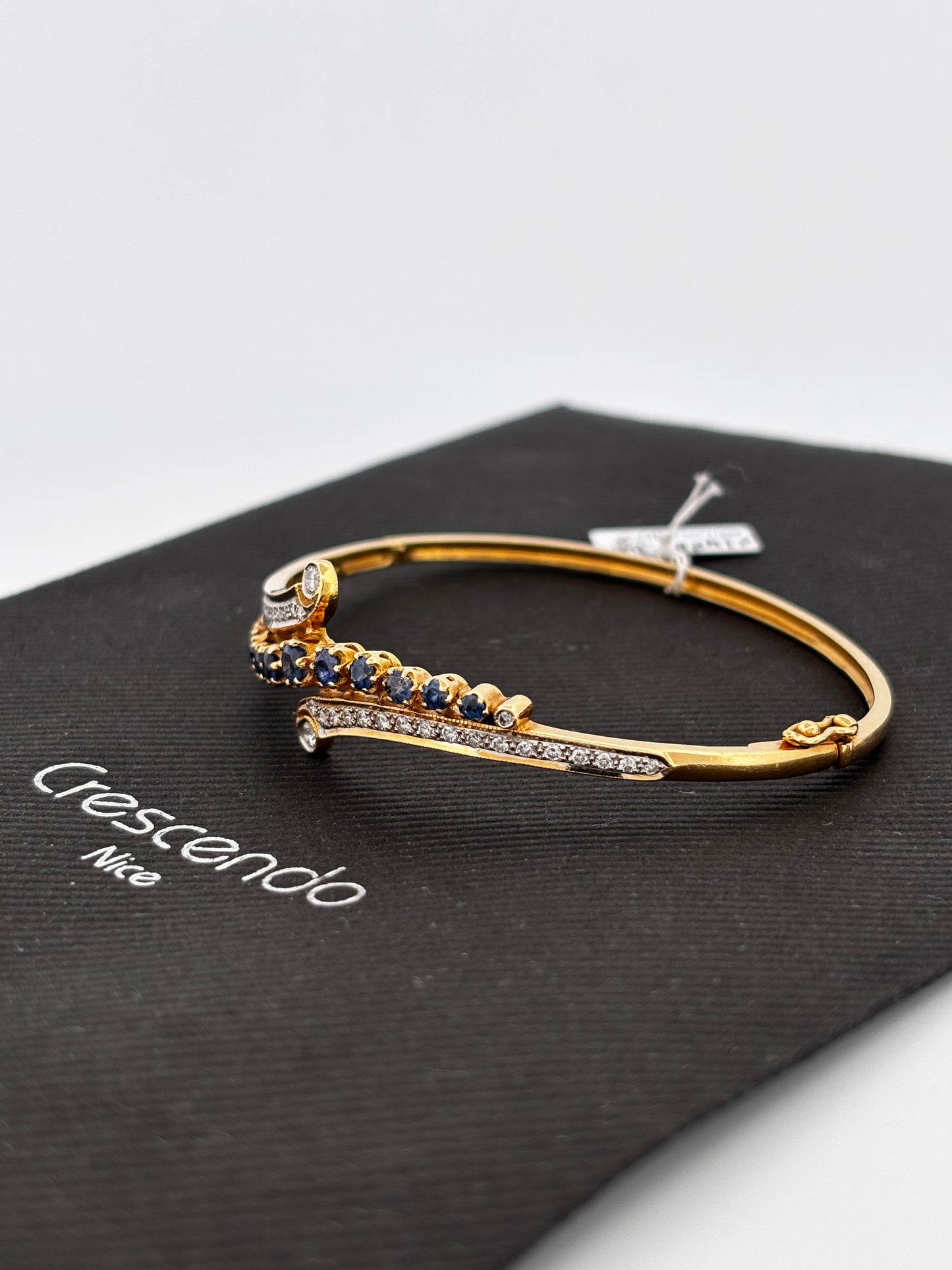 Bracelet saphir diam gold