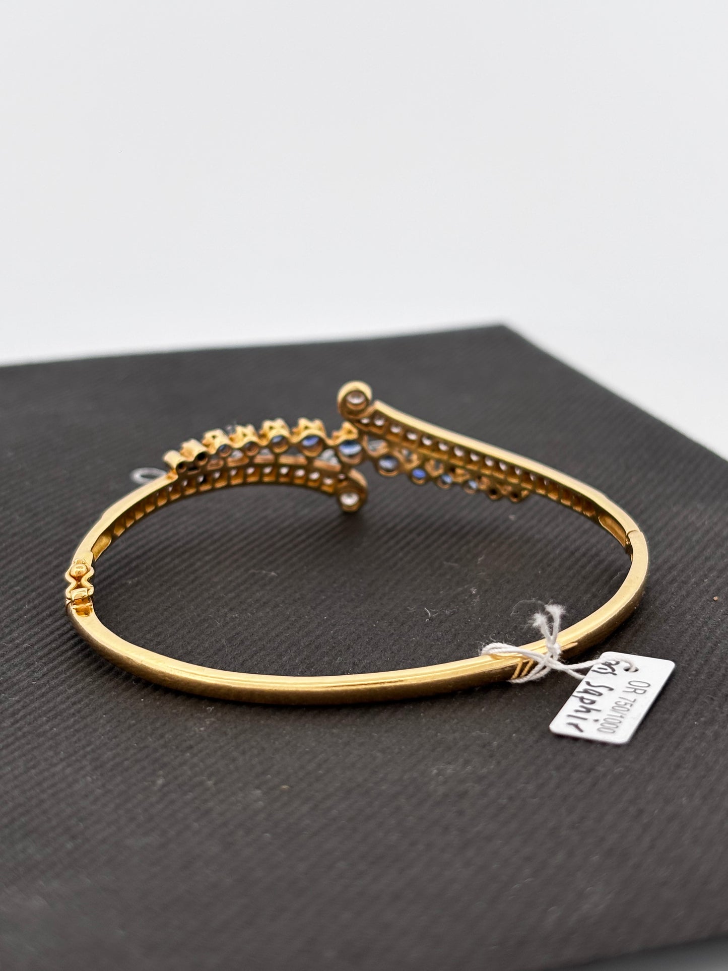 Bracelet saphir diam gold