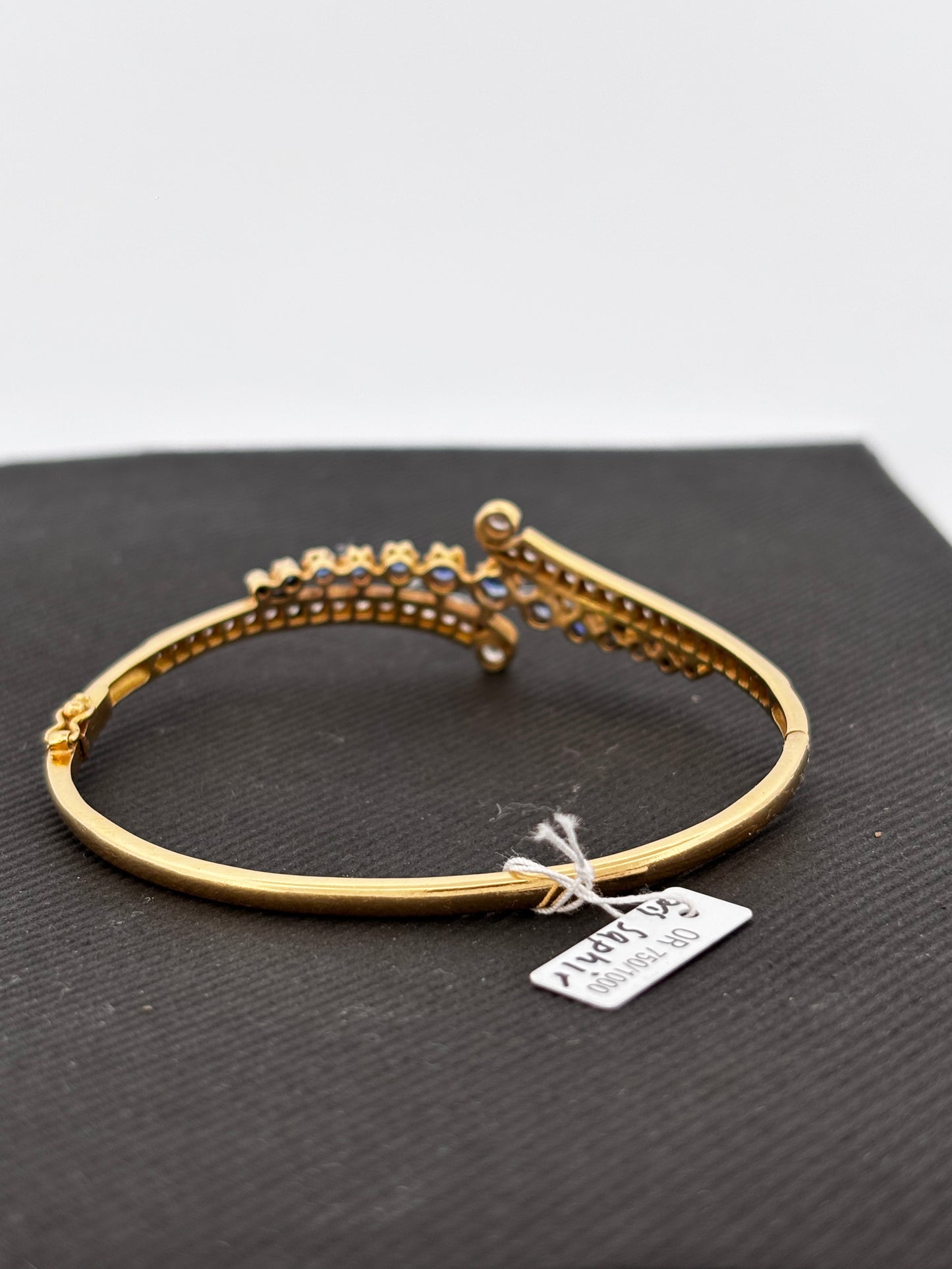 Bracelet saphir diam gold