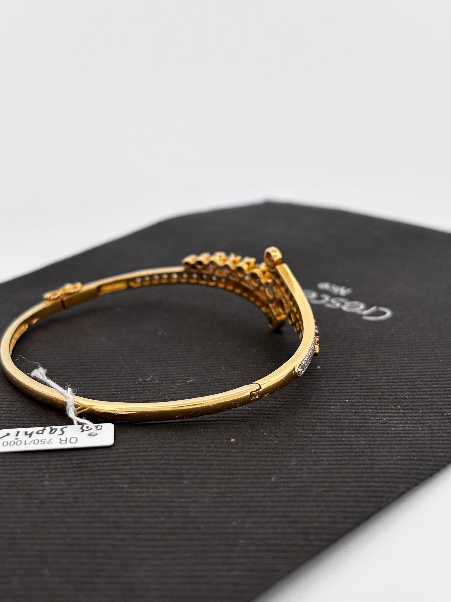 Bracelet saphir diam gold