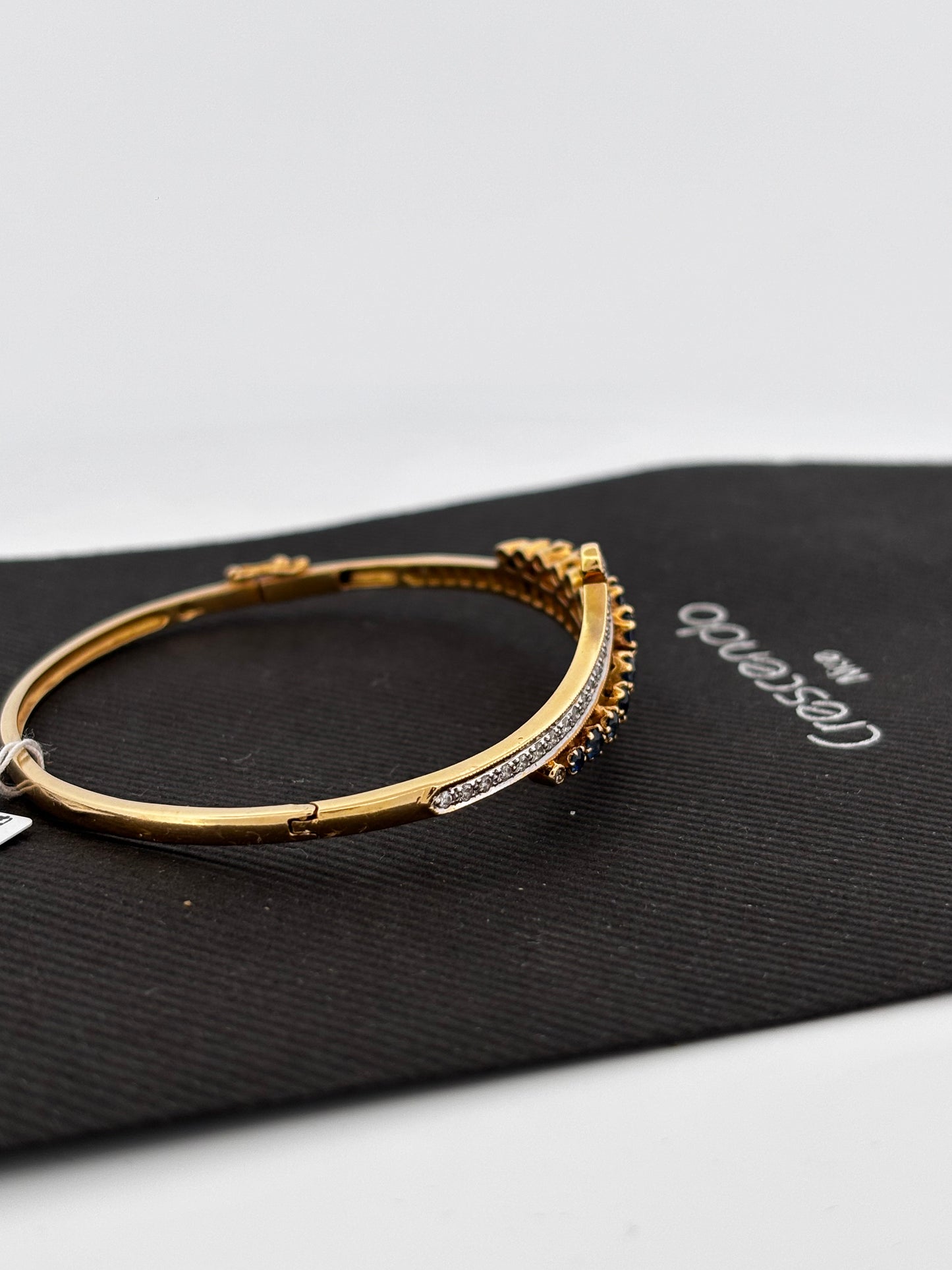 Bracelet saphir diam gold