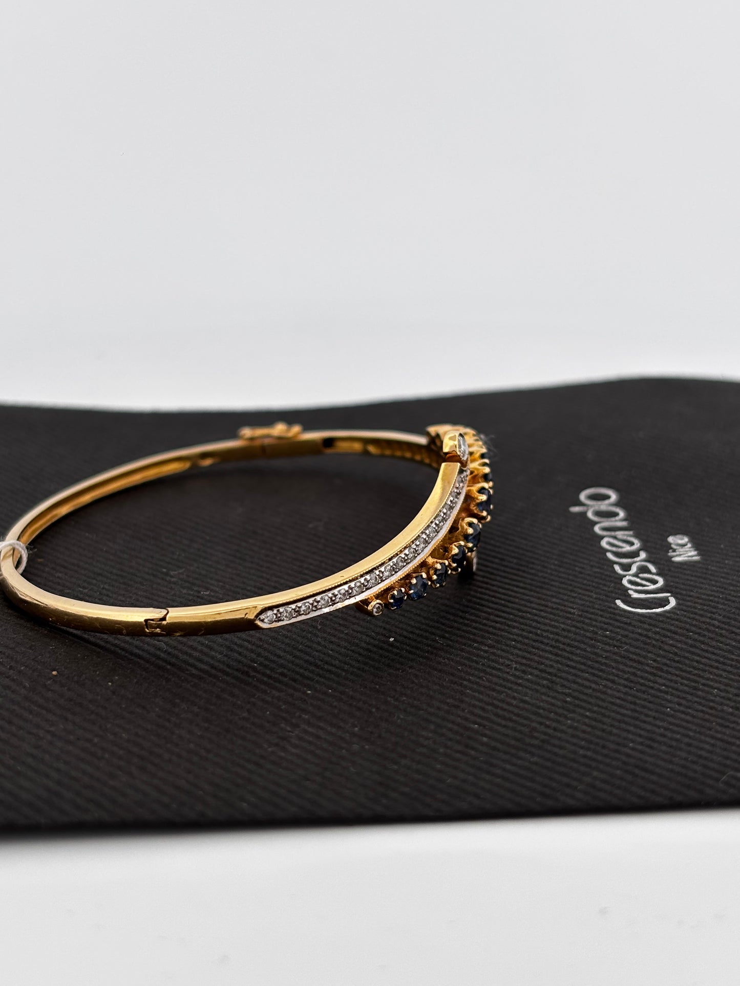 Bracelet saphir diam gold