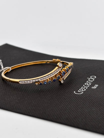 Bracelet saphir diam gold