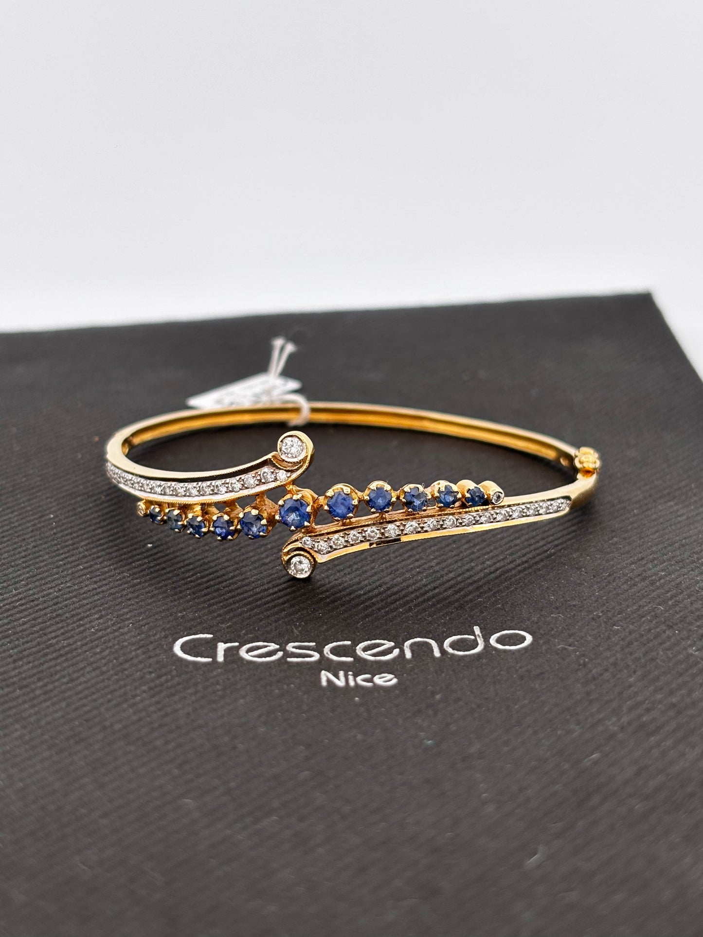 Bracelet saphir diam gold