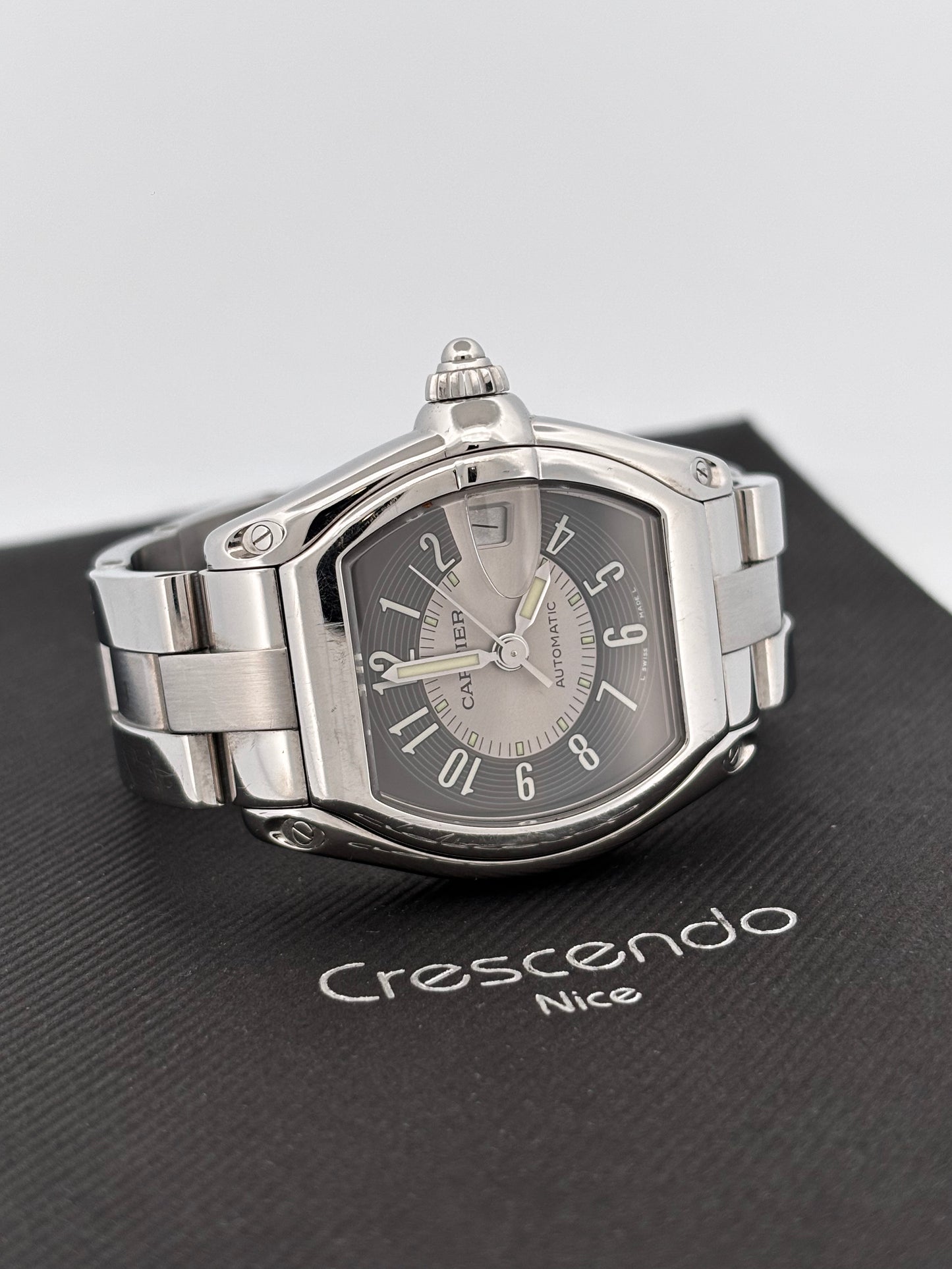 CARTIER – Roadster Automatique | Acier | Cadran gris & anthracite | Bracelet acier