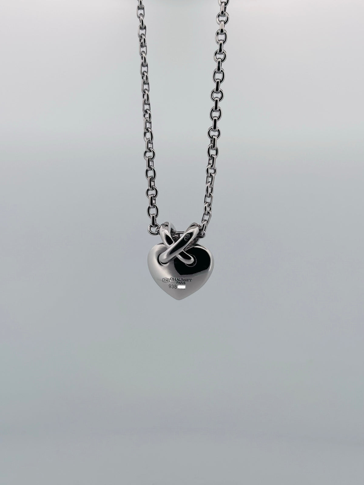 Chaumet Liens Heart Pendant Necklace – 18K White Gold & Diamonds