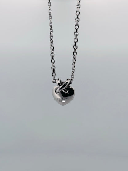 Chaumet Liens Heart Pendant Necklace – 18K White Gold & Diamonds