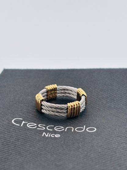 FRED Force 10 Vintage – Bague Or Jaune & Acier