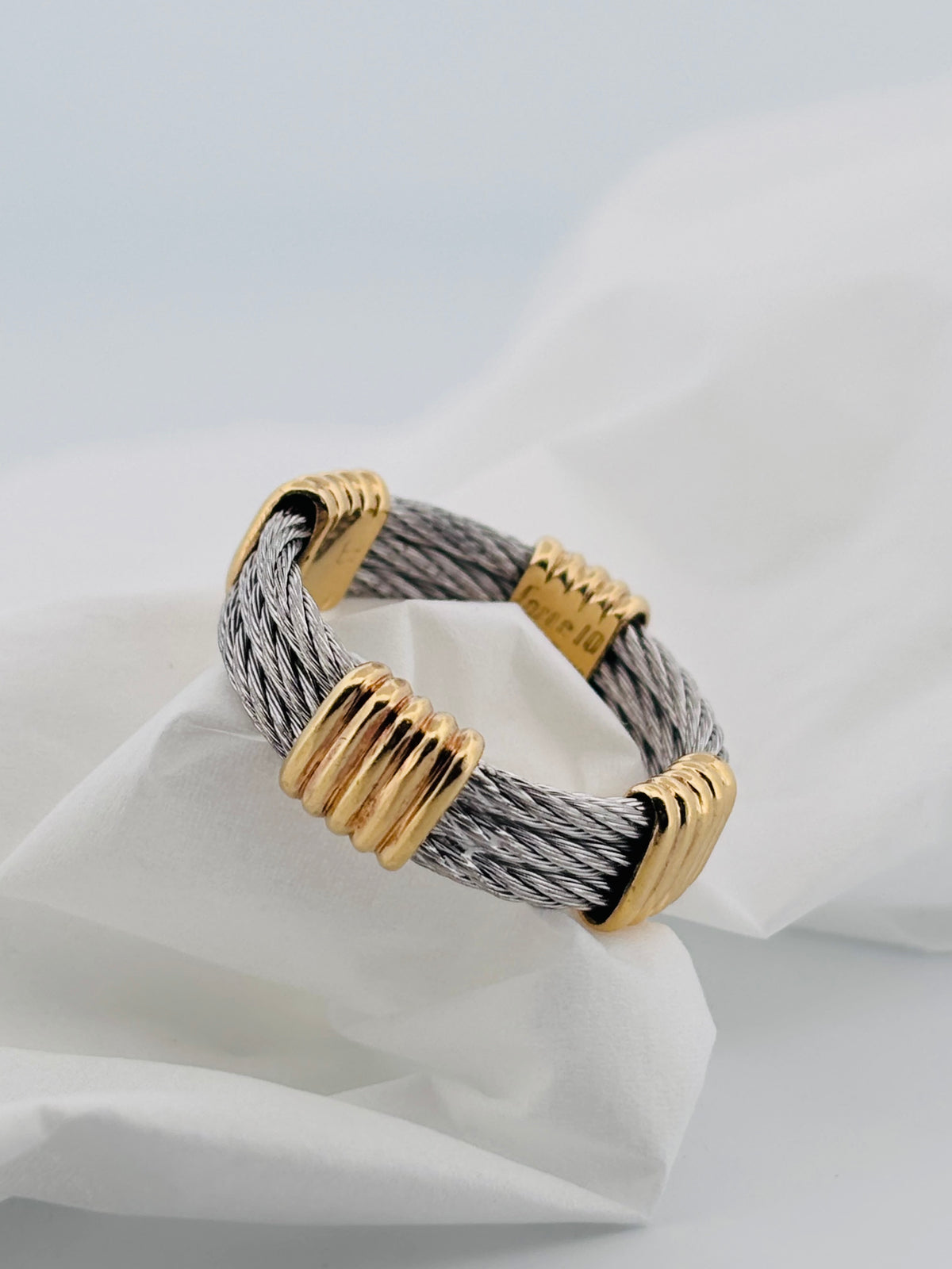 FRED Force 10 Vintage – Bague Or Jaune & Acier