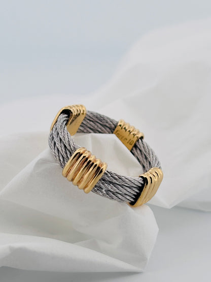 FRED Force 10 Vintage – Bague Or Jaune & Acier