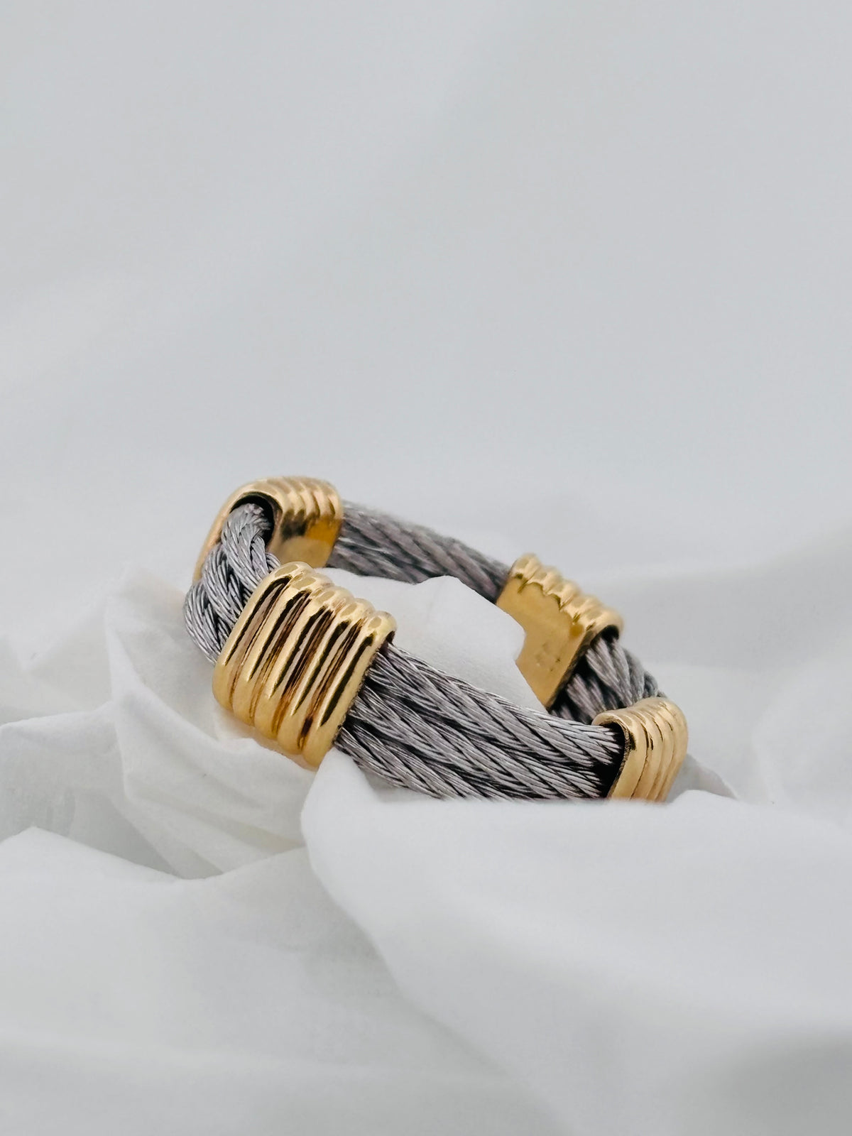 FRED Force 10 Vintage – Bague Or Jaune & Acier
