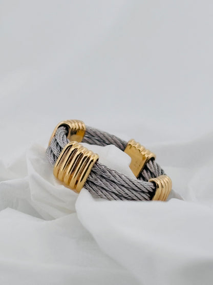 FRED Force 10 Vintage – Bague Or Jaune & Acier