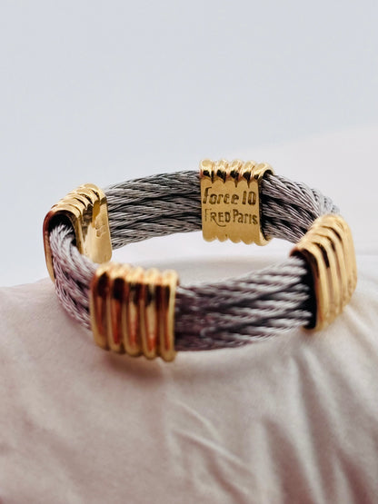 FRED Force 10 Vintage – Bague Or Jaune & Acier