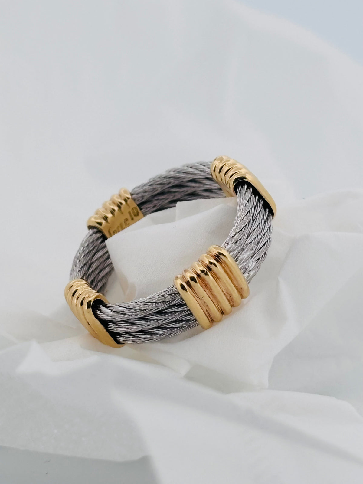 FRED Force 10 Vintage – Bague Or Jaune & Acier