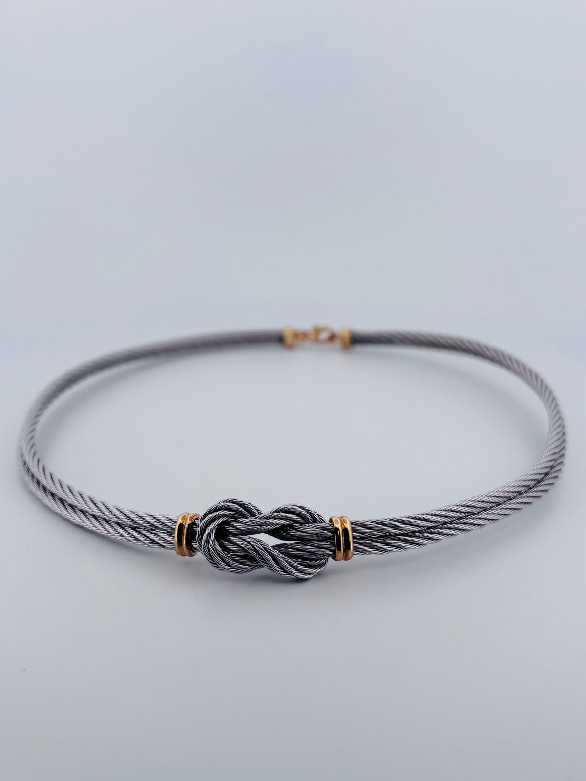 FRED Force 10 Vintage – Collier Nœud Marin en Or Jaune & Acier